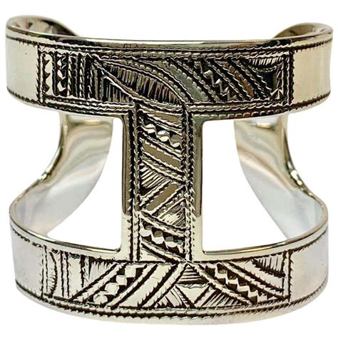 touareg hermes|HERMES Sterling Silver Vintage Touareg Bracelet.